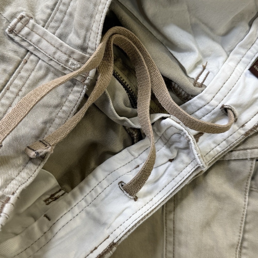American Eagle‎ Men 38" Classic Cargo Short Khaki Tan Cotton Pockets Utility Y2K - Picture 9 of 11